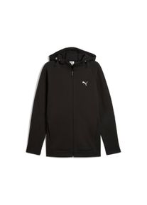 Kapuzensweatshirt Puma "EVOSTRIPE FULL-ZIP HOODIE DK", Herren, Gr. S, schwarz (Puma schwarz), Obermaterial: 77% Baumwolle, 23% Polyester, unifarben, slim fit normal, angesetztes B&uuml;ndchen, Sweatshirts Kapuzensweatshirt, mit Kapuze, sportlicher Stil, mit Rei&szlig;verschluss