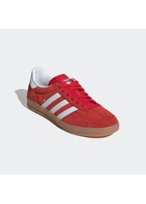 Sneaker adidas originals "GAZELLE INDOOR", Herren, Gr. 40, better scarlet, ftwr wei&szlig;, gum 2, Leder, Synthetik, Schuhe Sneaker