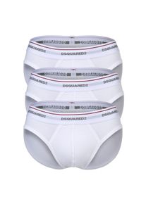 Slip Dsquared2 "Slip 3-PACK BRIEF 3er Pack", Herren, Gr. XL, wei&szlig;, Obermaterial: 94% Baumwolle CO. 6% Elasthan EL., Unterhosen Slip