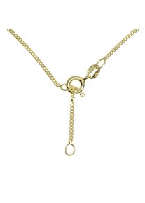 Silberkette OSTSEE-SCHMUCK "- Panzer diamantiert 1,3 mm breit - Silber 925/000, vergoldet -" Gr. 36, gold (goldfarben, gelb), Halsketten, Damen, Silber 925 (Sterlingsilber), Silberkette