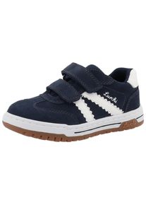 Klettschuh Lurchi "Berry", M&auml;dchen, Gr. 31, blau (navy, wei&szlig;), Glattleder, Veloursleder, Schuhe Klettschuh, Sneaker, Halbschuh, Freizeitschuh, Gr&ouml;&szlig;enschablone zum Download