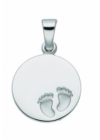 Adelia&acute;s Kettenanh&auml;nger ADELIA&acute;S "925 Silber Gravurplatte Anh&auml;nger &Oslash; 12,3 mm", silber, Schmuckanh&auml;nger, Damen, Silber 925 (Sterlingsilber), Kettenanh&auml;nger