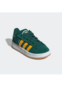 Sneaker adidas originals "CAMPUS 00S COMFORT CLOSURE ELASTIC LACE KIDS", Damen, Gr. 31, collegiate gr&uuml;n, crew gelb, cloud wei&szlig;, Leder, Schuhe Sneaker, f&uuml;r Kinder & Jugendliche