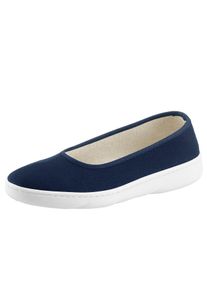 Slipper Casual Looks, Damen, Gr. 37, blau (marine), Textil, Schuhe Slipper