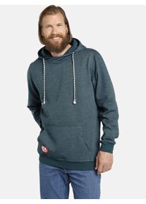 Kapuzensweatshirt Jan Vanderstorm "Sweatshirt BLANKARD", Herren, Gr. 3XL, blau (petrol melange), Obermaterial: 60% Baumwolle CO. 40% Polyester COOLMAX PES(Coolmax)., Sweatshirts Kapuzensweatshirt