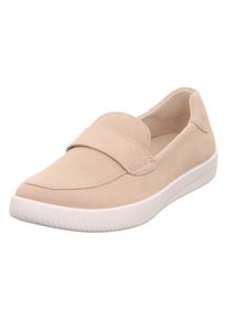 Slipper Legero "SILENCE", Damen, Gr. 42, beige (tasso (beige)), Veloursleder, unifarben, Schuhe Slipper, Freizeitschuh, Slip-On Sneaker mit bequemem Wechselfu&szlig;bett