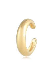 Ohrklemme Elli "Ohrringe Earcuff Single Markant Basic Look 925 Silber" Gr. 14, gold, Ohrringe, Damen, ohne Stein, Silber 925 (Sterlingsilber), Ohrklemme