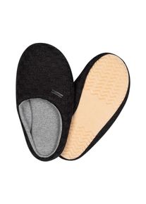 Haussocken Camano "warm & cozy", Herren, Gr. 41-42, schwarz, Baumwolle, Elasthan, Polyamid, unifarben, Socken Haussocken, mit elastischem Bund