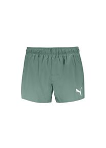 Badeshorts Puma "Puma SWIM MEN SHORT SHORTS 1P", Herren, Gr. XS, N-Gr, gr&uuml;n (dunkelgr&uuml;n), Web, Obermaterial: 100% Polyester, Badehosen Badeshorts, mit Seitentaschen