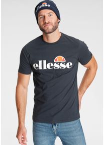 T-Shirt Ellesse "SL PRADO TEE", Herren, Gr. XL, blau (marine), Obermaterial: 100% Baumwolle, Basic schmal h&uuml;ftlang, Rundhals, Shirts T-Shirt