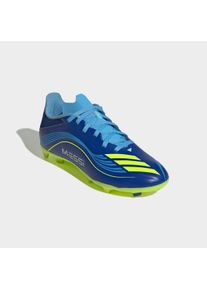 Fu&szlig;ballschuh adidas Performance "F50 MESSI LEAGUE KIDS FG/MG", Kinder, Gr. 37, royal blau, solar gelb, semi blau burst, Synthetik, Schuhe Fu&szlig;ballschuh, geeignet f&uuml;r Rasen- und Kunstrasenpl&auml;tze, f&uuml;r Kinder & Jugendliche