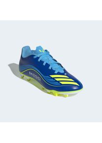 Fu&szlig;ballschuh adidas Performance "F50 MESSI CLUB KUNSTRASEN NEUERER GENERATION, HART- UND ASCHENPL&Auml;TZE", Kinder, Gr. 30, royal blau, solar gelb, semi blau burst, Synthetik, Schuhe Fu&szlig;ballschuh, geeignet f&uuml;r Rasen- und Kunstrasenpl&auml;tze, f&uuml;r Kinder & Jugendliche