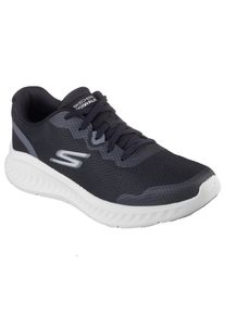 Sneaker Skechers "GO WALK NOW-VILIGENT", Herren, Gr. 42, schwarz, Textil, Schuhe Sneaker, Schn&uuml;rschuh, Halbschuh, Freizeitsneaker mit verst&auml;rkter Kappe