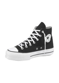 Sneaker Converse "CHUCK TAYLOR ALL STAR PLATFORM CANVAS", Damen, Gr. 37,5, schwarz-wei&szlig; (schwarz, wei&szlig;), Textil, Schuhe Sneaker, Topseller