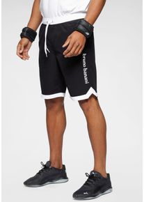 Boardshorts Bruno Banani "aus recyceltem Material", Herren, Gr. M (48/50), N-Gr, schwarz, Obermaterial: 100% Polyamid. Futter: 100% Polyester, bequem kurz, Hosen Boardshorts
