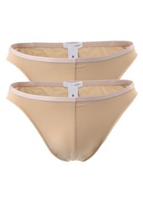 Slip HOM "Slip 2er Pack", Herren, Gr. XL, beige (nude), Obermaterial: 76% Polyamid PA. 24% Elasthan EL., Unterhosen Slip