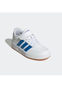 Sneaker adidas Sportswear "BREAKNET 3.0 KIDS", Damen, Gr. 33, wei&szlig; (cloud wei&szlig;, bright royal, cloud wei&szlig;), Synthetik, Schuhe Sneaker, f&uuml;r Kinder & Jugendliche