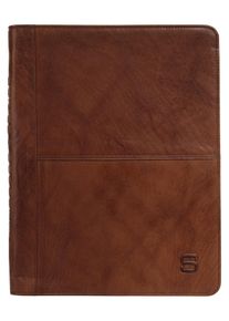 SPIKES & SPARROW Dokumententasche SPIKES & SPARROW "NOTEBOOK COVER", Damen, Gr. B/H/T: 25cm x 33cm x 2cm onesize, braun (cognac), Leder, Taschen Dokumententasche, echt Leder