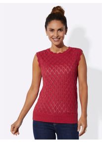 Pullunder Inspirationen "Strick-Pullunder", Damen, Gr. 42, erdbeere, 50% Baumwolle, 50% Polyacryl, unifarben, Pullover Pullunder