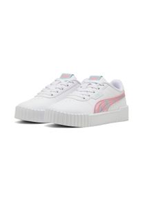 Sneaker Puma "CARINA 3.0 SPACE BELLE PS", M&auml;dchen, Gr. 32, wei&szlig; (Puma wei&szlig;, pinkscape), Synthetik, Schuhe Sneaker