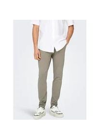 Only & Sons Chinohose ONLY & SONS "ONSMARK SLIM GW 0209 PANT NOOS", Herren, Gr. 28, L&auml;nge 32, gr&uuml;n (vintage khaki), Web, Obermaterial: 64% Viskose, 31% Polyester, 5% Elasthan, unifarben, slim fit lang, Hosen Chinohose, Viskosemischung, slim fit