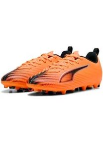 Fu&szlig;ballschuh Puma "ULTRA 6 PLAY MG JR", Kinder, Gr. 37, heat fire, Puma schwarz, glowing rot, Synthetik, Schuhe Fu&szlig;ballschuh, f&uuml;r Kunstrasenpl&auml;tze