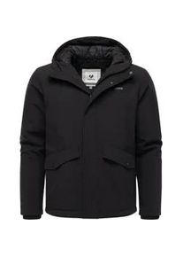 Funktionsjacke Ragwear "Shellis YOUMODO", Herren, Gr. M (50), schwarz, Softshell, Obermaterial: 96% Polyester, 4% Elasthan; Innenfutter: 100% Polyester; Wattierung: 100% Polyester, gerade h&uuml;ftbedeckend, hoch geschlossener Ausschnitt, &Auml;rmel ohne &Auml;rmelschlitz Rippb&uuml;ndchen, Jacken Funktionsjacke, Wasserdichte Softshelljacke mit Kapuze