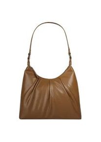 Umh&auml;ngetasche Bugatti "MILA", Damen, Gr. B/H/T: 30cm x 28cm x 11cm onesize, braun (cognac), Kunstfaser, Taschen Umh&auml;ngetasche