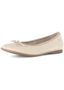 Ballerina Gabor "Eleganter Ballerina", Damen, Gr. 36, beige, Schuhe Ballerina