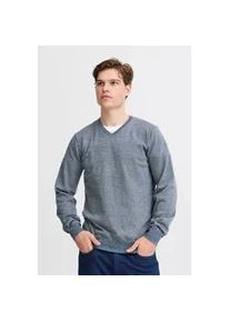 Strickpullover Blend "BHBruton", Herren, Gr. XXL, marineblaus, 100% Polyester, meliert, Basic, regular fit normal, V-Ausschnitt, eng, Pullover Strickpullover, Stilvoller Strickpullover mit V-Ausschnitt