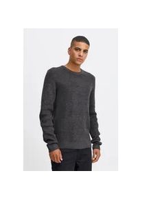 Strickpullover Blend "BHPullover", Herren, Gr. L, schwarz, Grobstrick, 80% Polyacryl, 20% Nylon, meliert, Basic, regular fit normal, Rundhals, weit, Pullover Strickpullover, Klassischer Grobstrickpullover mit Rundhalsausschnitt