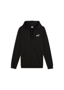 Kapuzensweatshirt Puma "ESS 2 COLOR SMALL NO. 1 LOGO HOODIE TR", Herren, Gr. L, schwarz (Puma schwarz, spring fern), Sweatware, Obermaterial: 68% Baumwolle, 32% Polyester, unifarben, regular fit normal, angesetztes B&uuml;ndchen, Sweatshirts Kapuzensweatshirt, mit K&auml;ngurutasche, mit verstellbarer Kapuze, Regular Fit