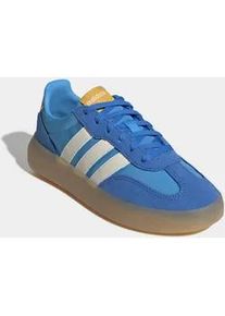 Sneaker Adidas SPORTSWEAR "BARREDA DECODE KIDS", M&auml;dchen, Gr. 38, lucid aquamarine, sanftes wei&szlig;, collegiate gold, Leder, Textil, Schuhe Sneaker, inspiriert vom Adidas Handball Spezial, f&uuml;r Kinder & Jugendliche