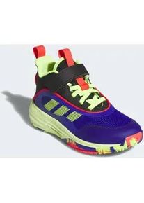 Basketballschuh Adidas SPORTSWEAR "OWNTHEGAME 3.0", M&auml;dchen, Gr. 39, lucid blau, lucid lemon, core schwarz, Synthetik, Textil, Schuhe, f&uuml;r Kinder & Jugendliche