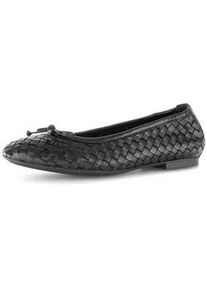 Ballerina Gabor "Eleganter Ballerina", Damen, Gr. 37, schwarz, Schuhe Ballerina