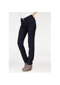 Stretch-Jeans MAC "Dream", Damen, Gr. 42, L&auml;nge 32, blau (dunkelblau rinsed32), Denim/Jeans, Obermaterial: 65% Baumwolle, 31% Polyester, 4% Elasthan, clean, eng normal, Jeans, mit Stretch f&uuml;r den perfekten Sitz, Topseller