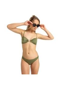 Bikini-Hose Roxy "Brilho", Damen, Gr. XXL, US-Gr&ouml;&szlig;en, gr&uuml;n (loden gr&uuml;n), Obermaterial: 82% Nylon, 18% Elasthan;, Badehosen Bikini-Hose