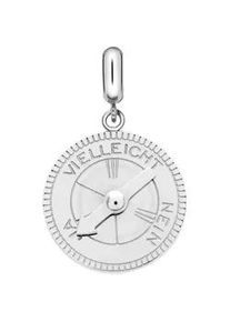 Kettenanh&auml;nger Liebeskind Berlin "Schmuck Edelstahl Charm Decision Maker Pfeil JA NEIN VIELLEICHT", silber (silberfarben), Schmuckanh&auml;nger, Damen, Edelstahl, 1,6 g, Kettenanh&auml;nger