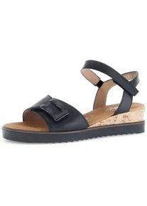 Riemchensandale Gabor "Riemchensandale", Damen, Gr. 40, schwarz, Schuhe Riemchensandale