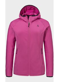 Sch&ouml;ffel Fleecejacke SCH&Ouml;FFEL "Fleece Hoody Style Cascata WMS", Damen, Gr. 36, 3305, pink, Oberstoff: 94% Polyester, 6% Elasthan, regular fit, hoch geschlossener Ausschnitt, Jacken Fleecejacke