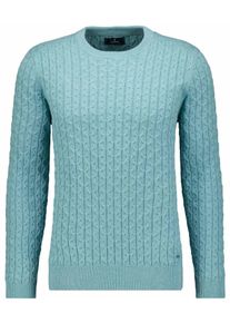 Rundhalspullover Ragman, Herren, Gr. 52, minze, 320, Strick, 95% Baumwolle 5% Cashmere, Rundhals, Pullover Rundhalspullover