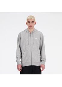 Kapuzensweatjacke New Balance, Herren, Gr. S, athletic grau, Obermaterial: 60% Baumwolle, 40% Polyester, Sweatjacken Kapuzensweatjacke, mit Kapuze, f&uuml;r Alltag und Sport, weicher Stoff, lockere Passform