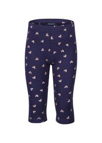 Caprileggings Blue Seven, M&auml;dchen, Gr. 122, N-Gr, ultramarin, Jersey, Obermaterial: 95% Baumwolle, 5% Elasthan, bedruckt, Basic kniebedeckend, Hosen Caprileggings