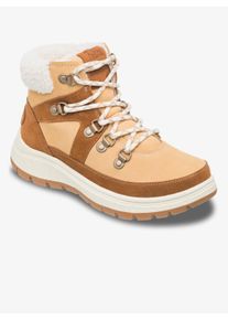 Winterboots Roxy "ALYAH", Damen, Gr. 41, camel, Leder, Synthetik, Schuhe Winterboots, Winterschuhe, Winterstiefel, Snowboots, wasserabweisend & gef&uuml;ttert