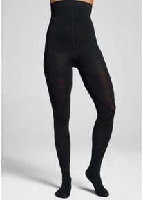 Shaping-Strumpfhose Calvin Klein, Damen, Gr. XL, schwarz, Obermaterial: 86% Polyamid, 14% Elasthan, unifarben, elastisch, Strumpfhosen Shaping-Strumpfhose, blickdicht, hohe Taille