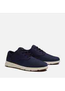Sneaker Timberland "PARKER STREET LOW LACE UP SNEAKER", Herren, Gr. 45, dk blu nubuck, Leder, Schuhe Sneaker, aus Premium Timberland Leder