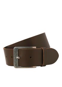 Jack & Jones Lederg&uuml;rtel JACK & JONES "JACBRAGA LEATHER BELT SN", Herren, Gr. 80, braun stone, Leder, unifarben, G&uuml;rtel Lederg&uuml;rtel, mit silberner Schlie&szlig;e