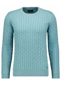Rundhalspullover Ragman, Herren, Gr. 50, minze, 320, Strick, 95% Baumwolle 5% Cashmere, Rundhals, Pullover Rundhalspullover