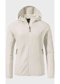 Sch&ouml;ffel Fleecejacke SCH&Ouml;FFEL "Fleece Hoody Style Cascata WMS", Damen, Gr. 34, 9040, natur, Oberstoff: 94% Polyester, 6% Elasthan, regular fit, hoch geschlossener Ausschnitt, Jacken Fleecejacke