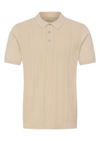 Polokragenpullover Blend "BHBARON POLO PP NOOS", Herren, Gr. S, oyster gray, Strick, Obermaterial: 100% Baumwolle, unifarben, regular fit normal, ohne Ausschnitt, Pullover Polokragenpullover, Baumwolle, regular fit